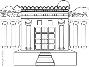 solomons-temple-coloring-page